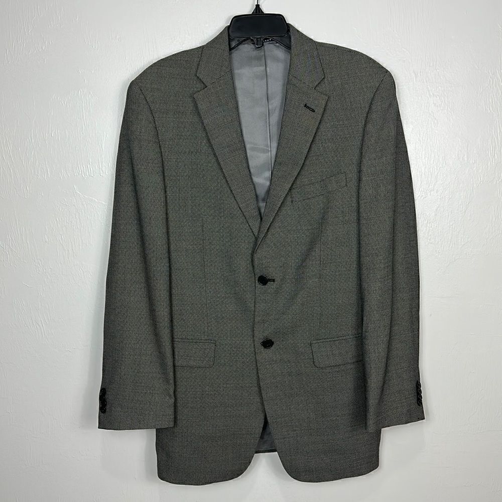 Tommy Hilfiger Wool Gray Two Button Closure Blazer Size L 40